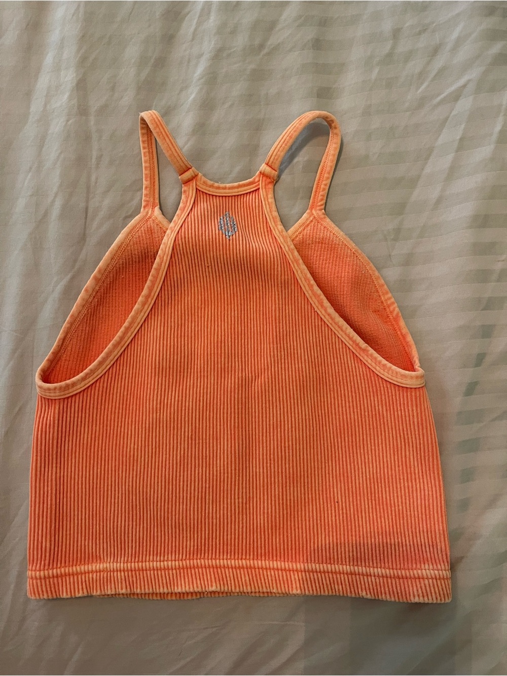 Free People orange crop tank